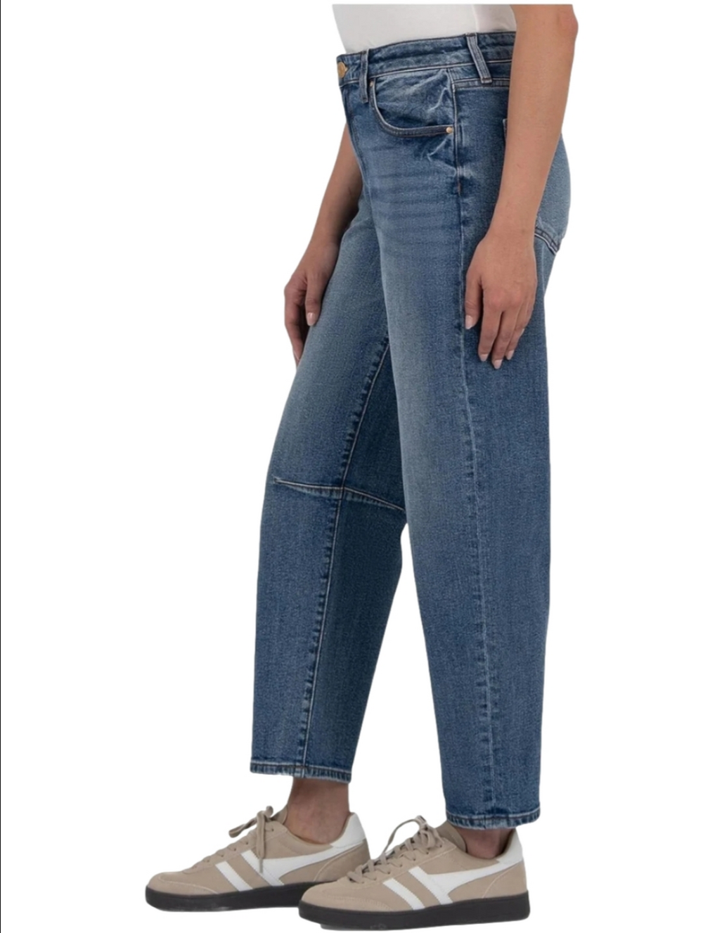 Kut from the Kloth Ashley Slouchy Barrel Medium Wash Jeans - Picture 2 of 7